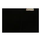 Папка-планшет с зажимом А4, 2 мм, Calligrata прочная, картон/бумвинил, черная (клипборд с крышкой) - фото 8955211