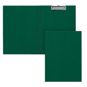Папка-планшет с зажимом А4, 2 мм, Calligrata прочная, картон/бумвинил, зеленая (клипборд с крышкой)