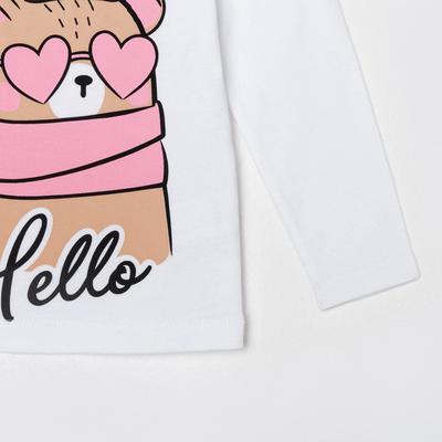 Пижама для девочки KAFTAN: Hello, размер 34 (122-128 см)