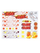 Снегокат «Тимка спорт 4-1 Граффити», ТС4-1/GR, со спинкой и ремнём безопасности - Фото 16