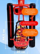 Снегокат «Тимка спорт 4-1 Граффити», ТС4-1/GR, со спинкой и ремнём безопасности - Фото 3