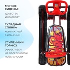 Снегокат «Тимка спорт 4-1 Граффити», ТС4-1/GR, со спинкой и ремнём безопасности - Фото 5