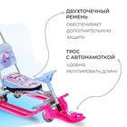 Снегокат с колёсами «Тимка спорт 6 Единорог», ТС6-М/ЕР, с родительской ручкой, со спинкой и ремнём безопасности - Фото 3