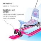 Снегокат с колёсами «Тимка спорт 6 Единорог», ТС6-М/ЕР, с родительской ручкой, со спинкой и ремнём безопасности - Фото 4