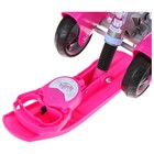 Снегокат с колёсами «Тимка спорт 6 Единорог», ТС6-М/ЕР, с родительской ручкой, со спинкой и ремнём безопасности, цвет розовый/сиреневый - Фото 7