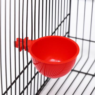 Миска для грызунов и птиц, 30 мл, красная