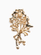 Брошь «Букет вербы», белая в золоте - Фото 2