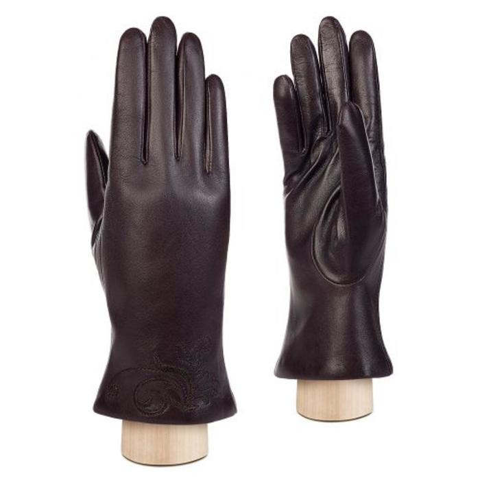 Перчатки жен LB-0106 plum 8, цвет Сливовый