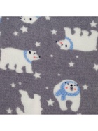 Плед новогодний, 180×200 см, корал-флис, серый - Фото 6