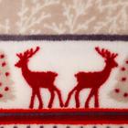 Плед новогодний, 180×200 см, корал-флис,165 г/м² - Фото 2