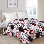 Плед новогодний, 100×150 см, корал-флис, 165 г/м² - Фото 1