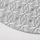 Набор салфеток сервировочных на стол Доляна «Волшебство», 4 шт, d=38 см, цвет серебряный - фото 24532791