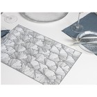 Набор салфеток сервировочных на стол Доляна «Веер», 4 шт, 30×45 см, цвет серебряный - Фото 5