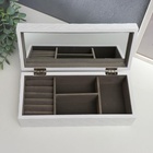 Шкатулка для украшений «Белое плетение», дерево, 8×27×12.2 см 5240641