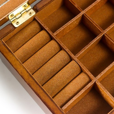 Шкатулка дерево для украшений "Корица" 9х16х21 см