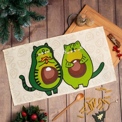 Полотенце Доляна «Авакотики» 35х60 см,100% хлопок 160 г/м2