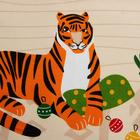 Новогодние полотенца (подарочный набор 2 шт.) "Доляна" Tigbyrger 35х60 см, 100% хлопок, 160 г/м2 - Фото 5