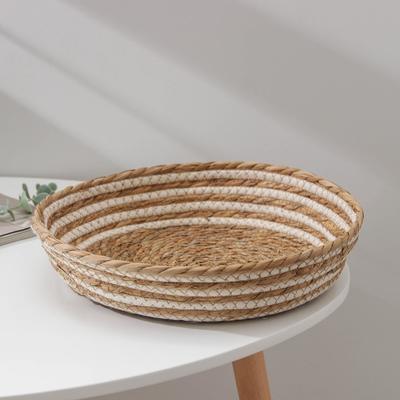 Корзина плетёная Доляна «Вега», 30×30×8 см, цвет бежевый