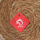 Корзина плетёная Доляна «Вега», 30×30×8 см, цвет бежевый - Фото 3