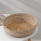 Корзина для хранения плетёная ручной работы Доляна «Вега», 35×35×11 см, бежевая - Фото 2