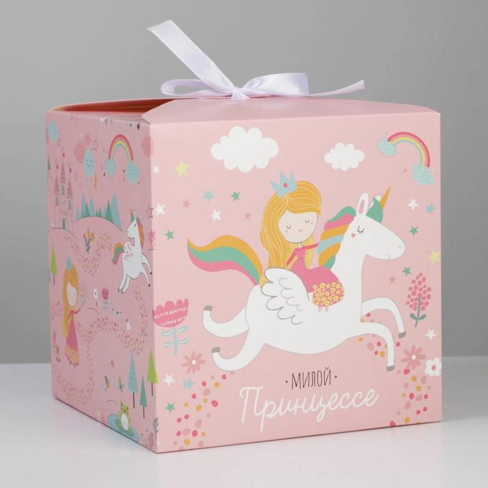 Коробка складная «Принцессе», 18 × 18 × 18 см