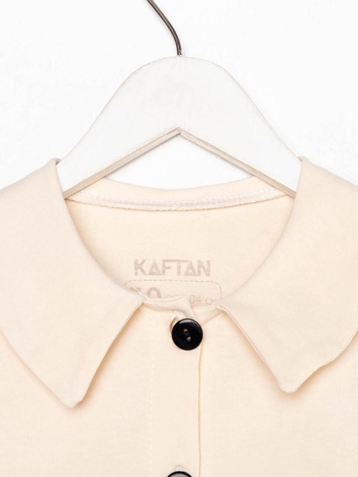 Платье детское на пуговках KAFTAN Trendy, бежевое, размер 28 (86-92 см)