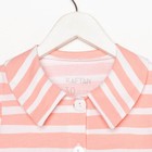 Платье на пуговицах для девочки KAFTAN Amore, бело-розовое, рост 122-128 см 5425437