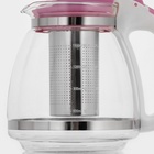 Заварочный чайник, 1.5 л, с металлическим ситом, стекло, МИКС - Фото 2