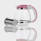 Заварочный чайник, 1.5 л, с металлическим ситом, стекло, МИКС - Фото 6