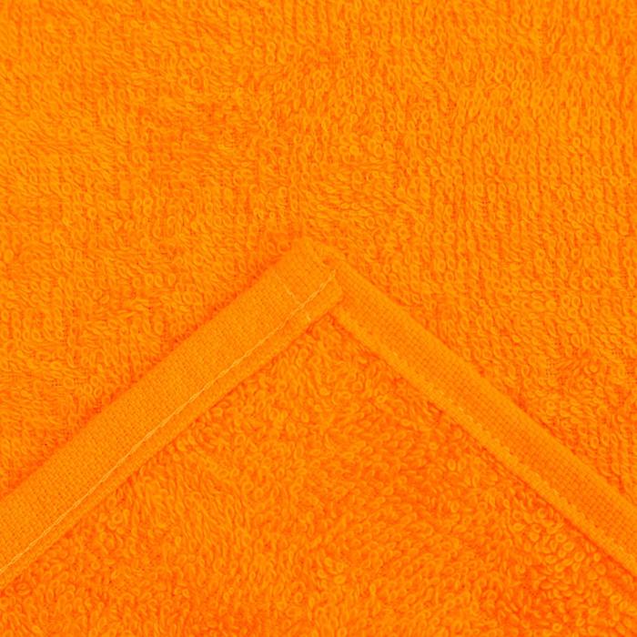 Полотенце махровое Экономь и Я 70х130 см, цв. оранжевый, 100% хлопок, 320 гр/м2 - фото 1907280593