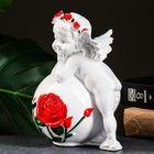 Фигура "Ангел на шаре с розой" 18х14см - фото 6457264