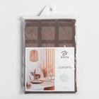 Скатерть "Этель" Geometry 150*220 +/-3см, цв.кофейный, пл. 192 г/м2, хл с ВГМО - фото 50838847