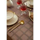 Скатерть "Этель" Geometry 150*220 +/-3см, цв.кофейный, пл. 192 г/м2, хл с ВГМО - фото 50838841