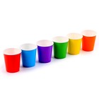 Набор бумажных одноразовых стаканов "Разноцвет", 205 мл, 6 шт - Фото 2