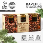Варенье с сосновыми шишками «Шишки»: клюква, брусника, имбирь, 90 г (3 шт.×30 г). - Фото 1
