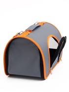 Сумка-переноска для животных, 31×20.5×22 см, каркасная, серая - Фото 4