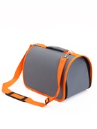 Сумка-переноска для животных, 31×20.5×22 см, каркасная, серая - Фото 5