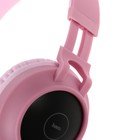 Наушники Hoco W27, беспроводные, накладные, микрофон, Bluetooth 5.0, 300 мАч, подсветка, розовые - Фото 7
