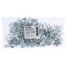 Саморезы ТУНДРА krep для тонк. пластин с буром 4.2×16, белый/белый цинк, 200 шт. 7156258