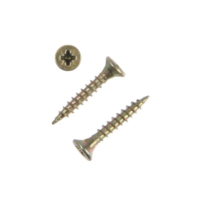 Саморезы универсальные ТУНДРА krep 2.5×16 мм, желтый цинк, 500 шт.