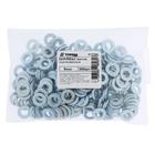 Шайба ТУНДРА, плоская, без фаски, DIN 125, оцинкованная, М6 мм, 300 шт. - фото 45002745