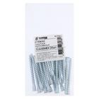 Стяжка шурупная ТУНДРА krep 5.0x50 HEX, белый цинк, 20 шт. 7156693 - фото 16162994