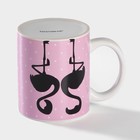 Кружка - хамелеон Доляна «Фламинго», 350 мл, керамика, розовая - Фото 4