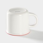 Кружка фарфоровая Доляна «14 февраля. Сердце», 370 мл, цвет белый - Фото 3