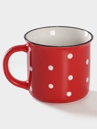 Кружка фарфоровая Доляна «Божья коровка», 370 мл, цвет красный - Фото 3
