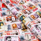 Бумага упаковочная глянцевая "Марки", 70 х 100 см, 10 шт 7331328 - фото 16303490
