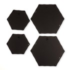 Набор настенных зеркал «Бамбук», зеркальная поверхность 22.7×20/15×13.2 см, цвет золотистый - Фото 5