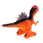 Динозавр радиоуправляемый T-Rex, двигает головой, работает от аккумулятора, цвет оранжевый - Фото 3