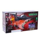 Динозавр радиоуправляемый T-Rex, двигает головой, работает от аккумулятора, цвет оранжевый - Фото 6