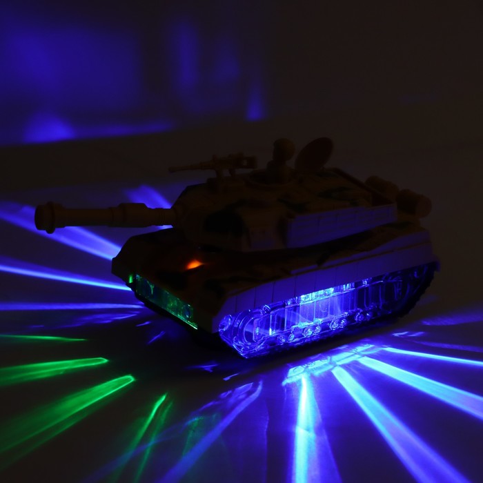 Танк «Победа», работает от батареек, свет и звук, цвета МИКС - фото 1907281647